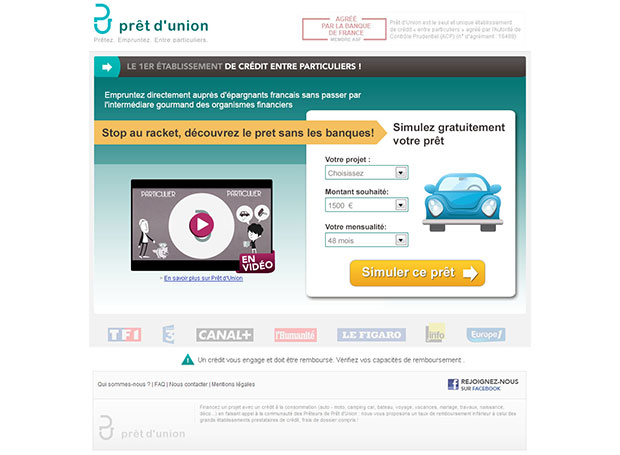 Landing-page voiture