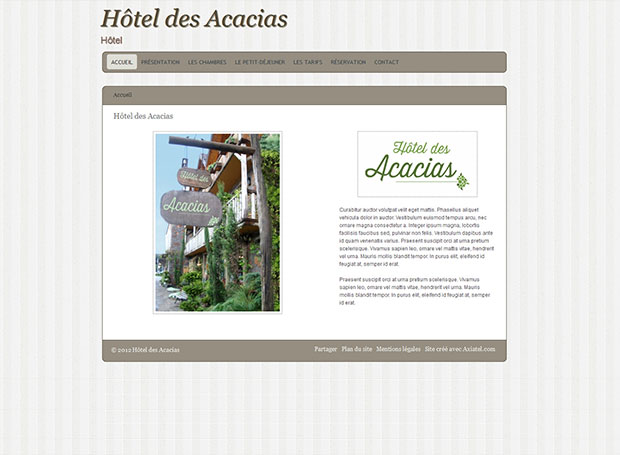 Template Hôtellerie - axiatel.com