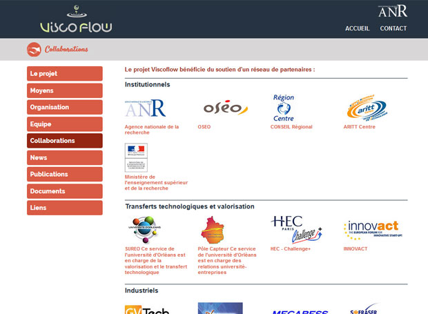 Site viscoflow.fr Collaborations